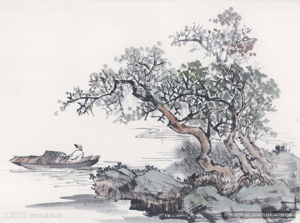          现代山水画 