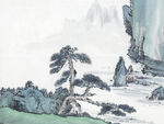          现代山水画 