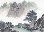          现代山水画 