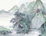          现代山水画 