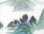          现代山水画 