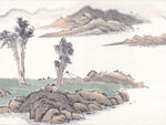          现代山水画 