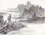          现代山水画 