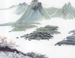          现代山水画 