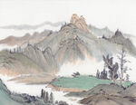          现代山水画 