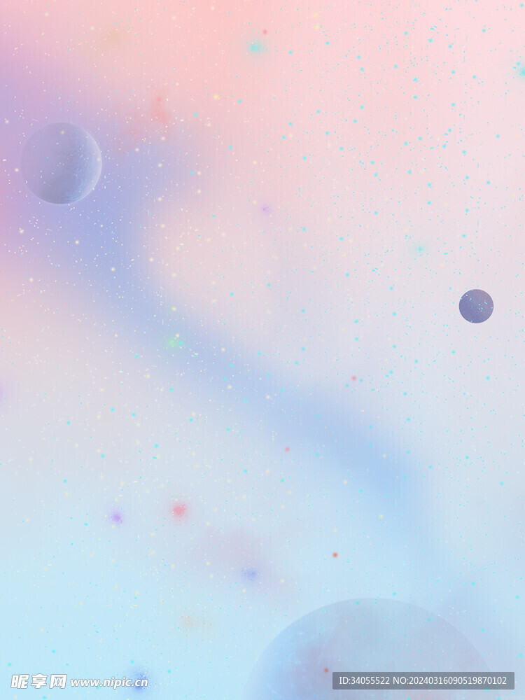 梦幻粉色清新背景场景图