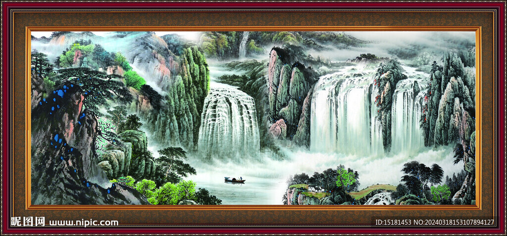 巨幅山水画