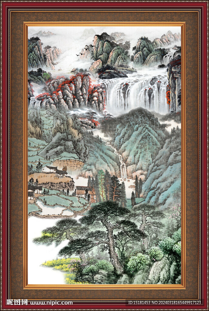 巨幅山水画 