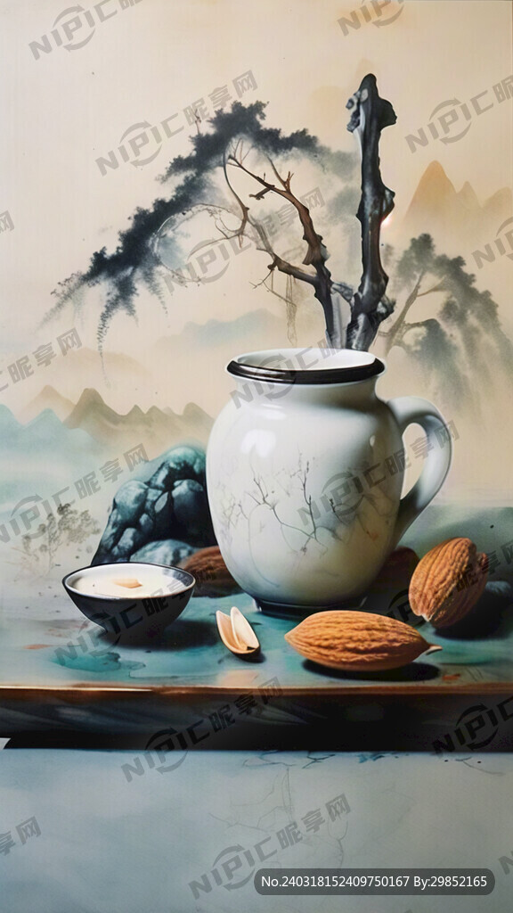中国山水 杏仁露