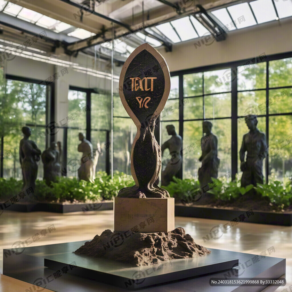 种子试验田雕塑展示牌