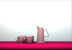 粉色茶具