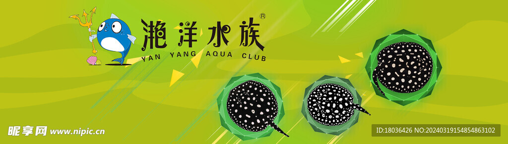 水族观赏鱼店招banner