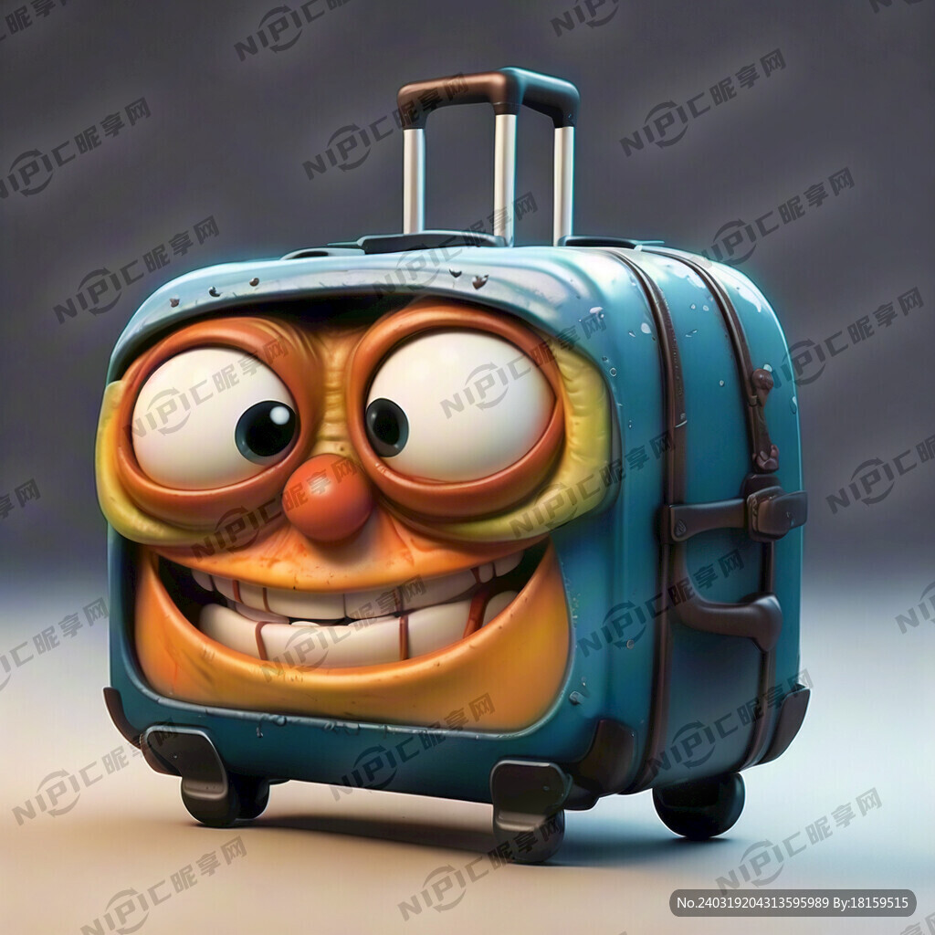 拉杆行李箱    卡通人物  