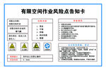 有限空间风险告知卡