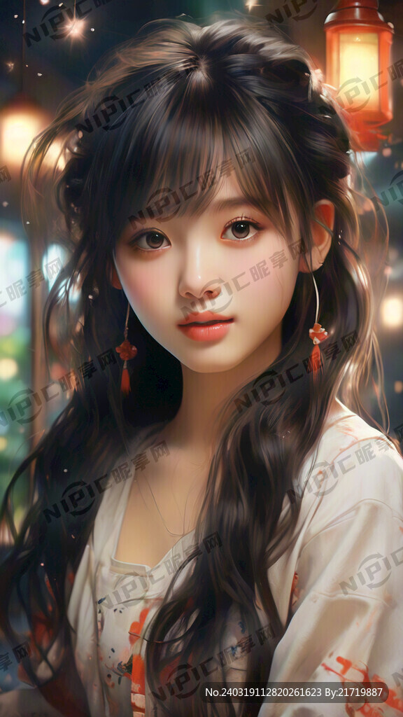 可爱女孩  梦幻场景