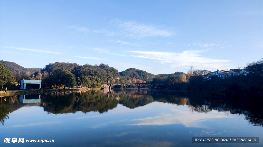 仙都景区拍摄湖景