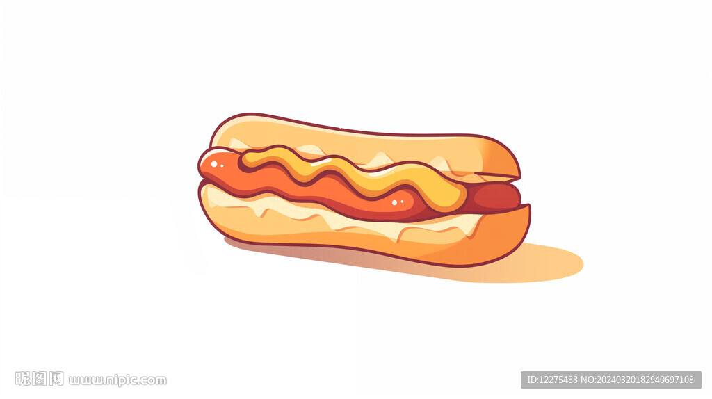 热狗插画
