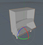 C4D模型 电视柜 