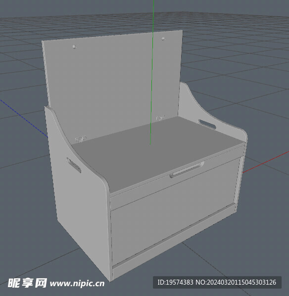 C4D模型 电视柜 