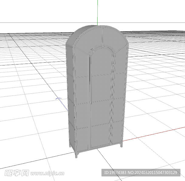 C4D模型 电视柜  