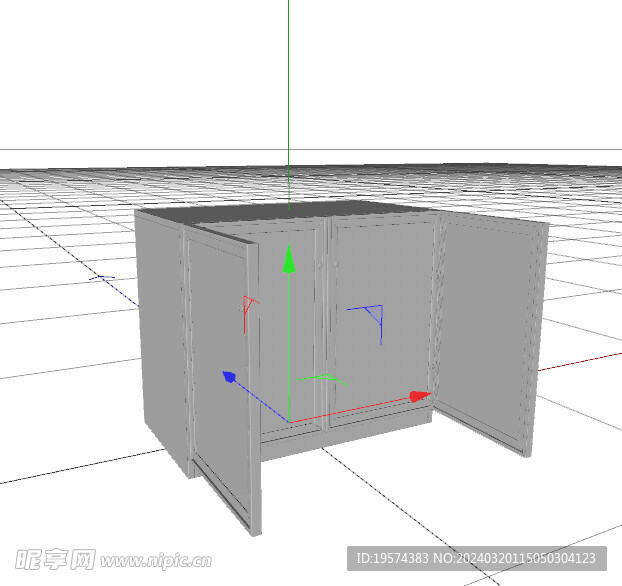 C4D模型 电视柜 