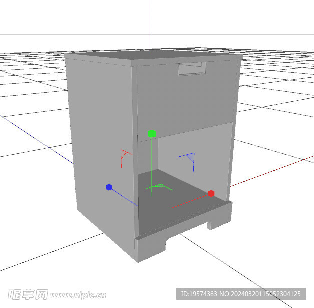 C4D模型 电视柜 