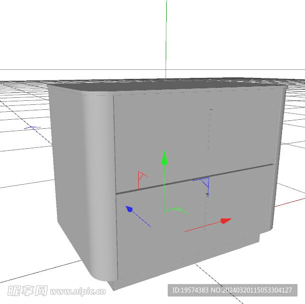 C4D模型 电视柜  