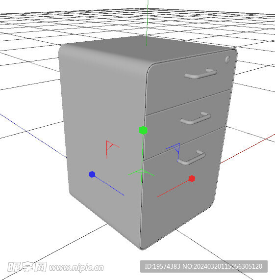 C4D模型 电视柜 