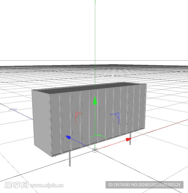 C4D模型 电视柜 