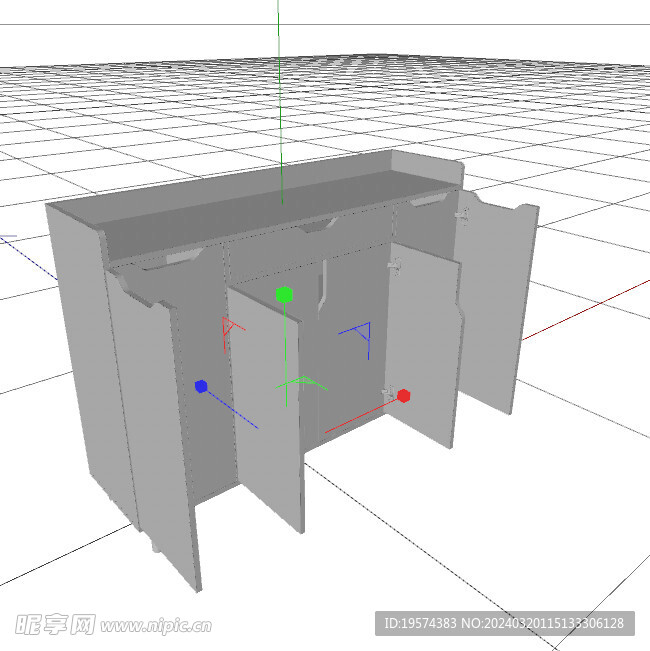 C4D模型 电视柜 