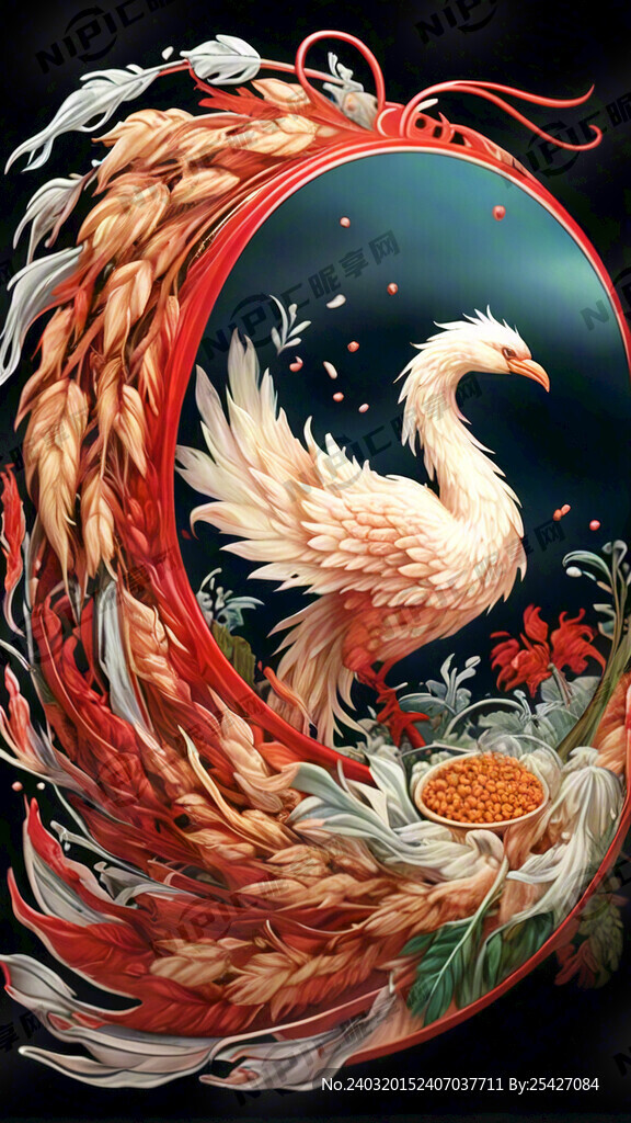 5斤大米包装袋 红色底