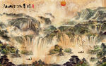          山水画  