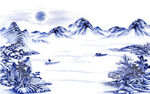           山水画  