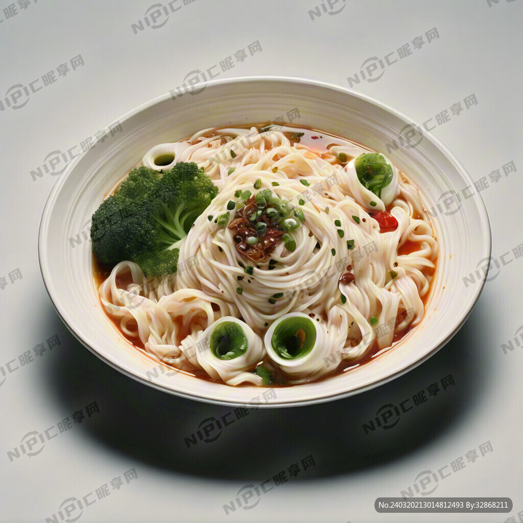 面条 白底