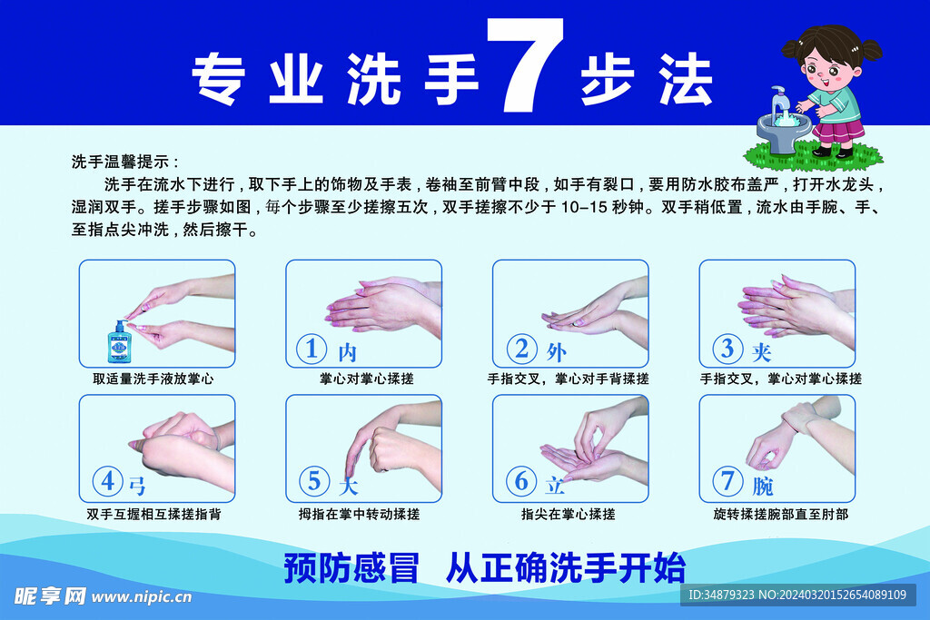7步洗手法