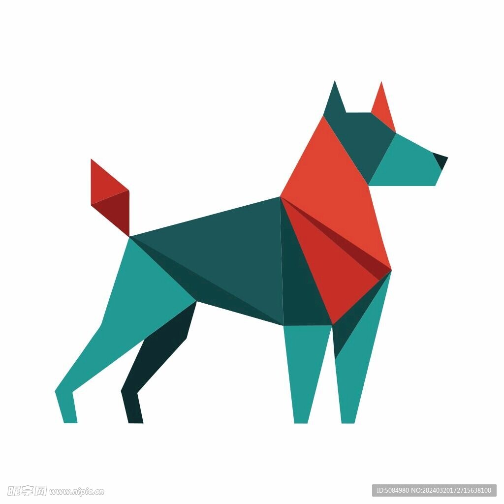 折纸设计的狗