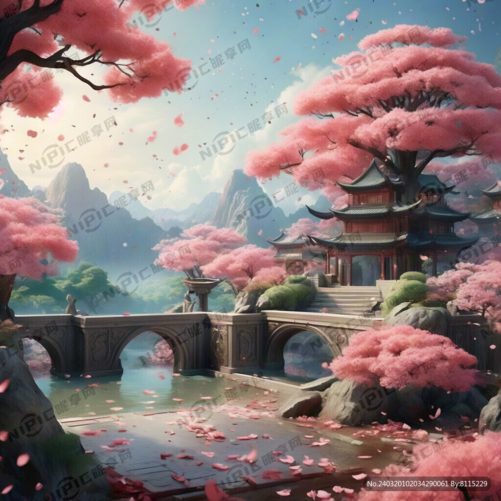 游戏梦幻唯美新中式风景 超高清