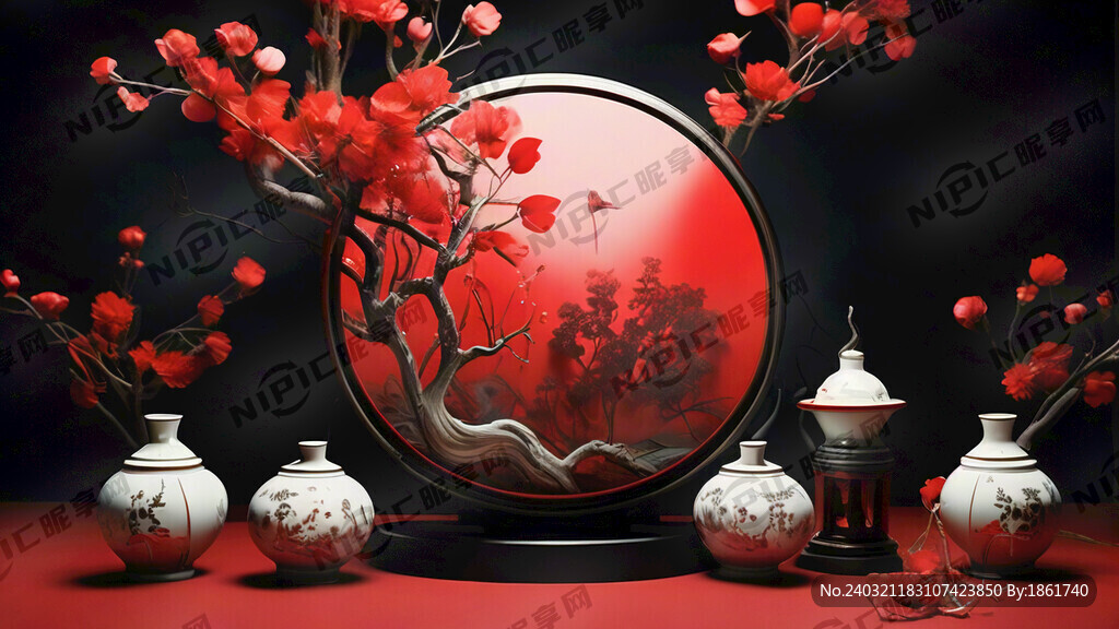 红色背景 高端大气