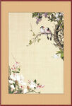 国风工笔国画分层素材 