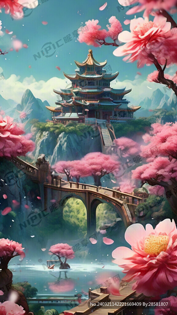 游戏梦幻唯美新中式风景 超高清