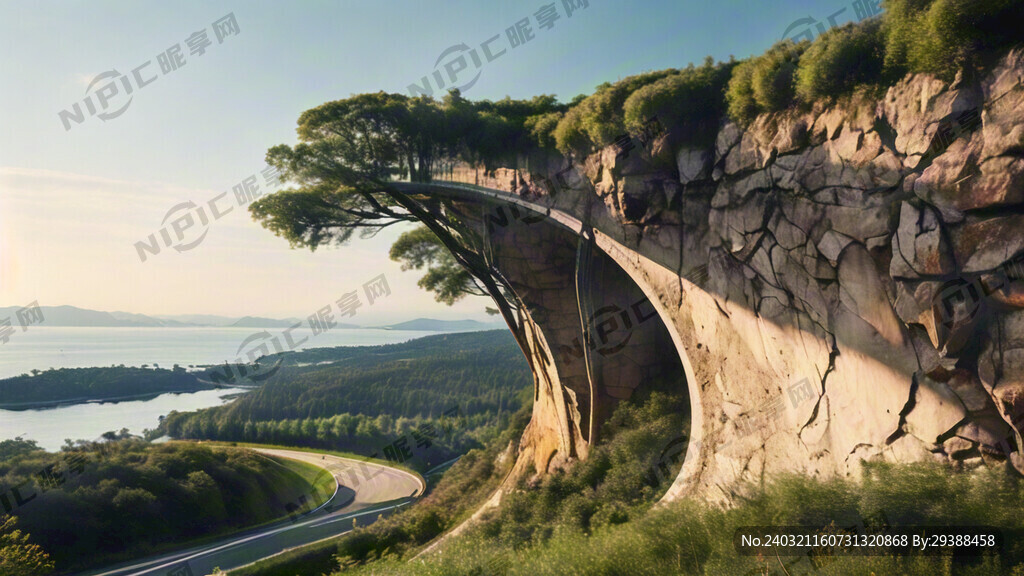 道路二级高陡边坡造型景观