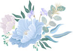 水彩花