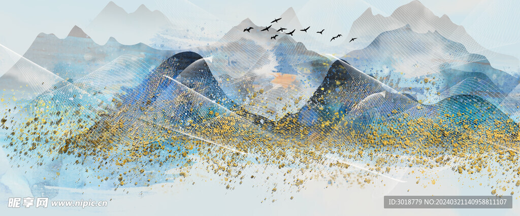           山水画  