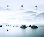           山水画  