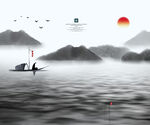           山水画  
