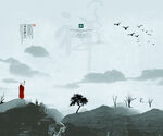           山水画  