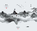           山水画  