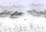           山水画  