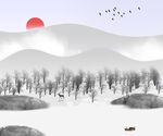           山水画  