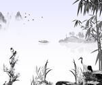           山水画  